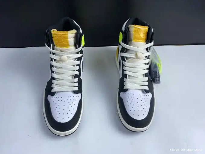 Kicked Out Shoe Store AIR JORDAN RETRO OG 'VOLT 555088-118 GOLD' 1 HIGH 0505